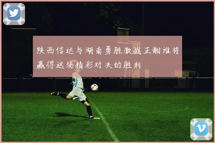 陕西信达与湖南勇胜激战正酣谁将赢得这场精彩对决的胜利